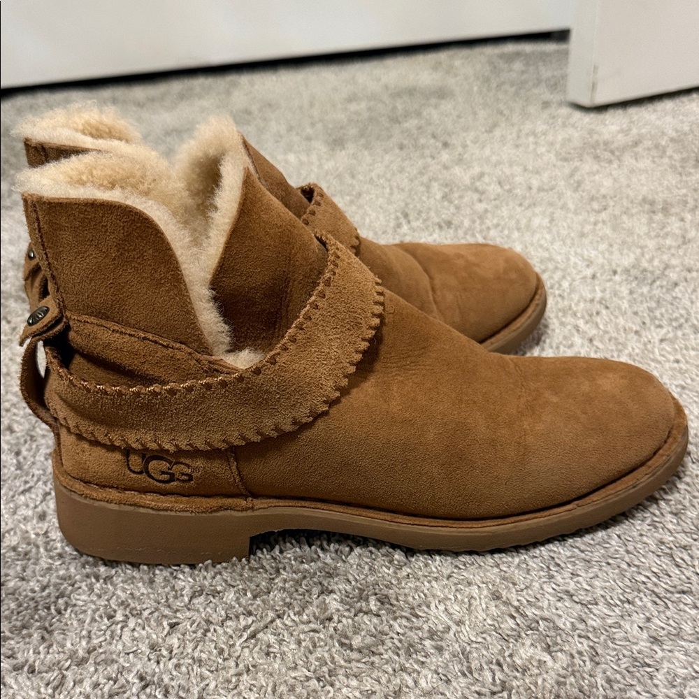 UGG Tan Shearling Lined Boots